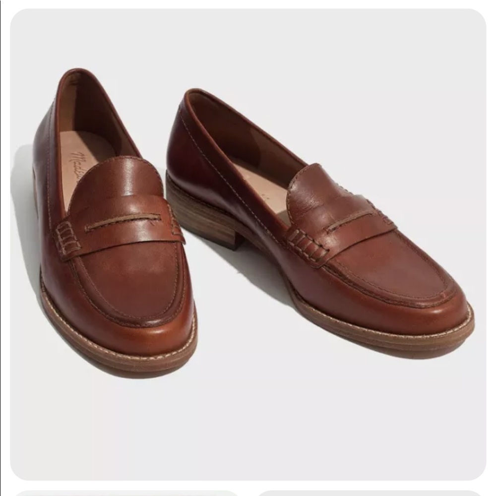 MADEWELL SIZE 11 The Elinor Leather Oxford Loafers Shoe